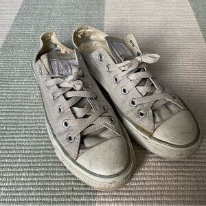 Converse Silver Women's Low Top Sneakers, 7.5